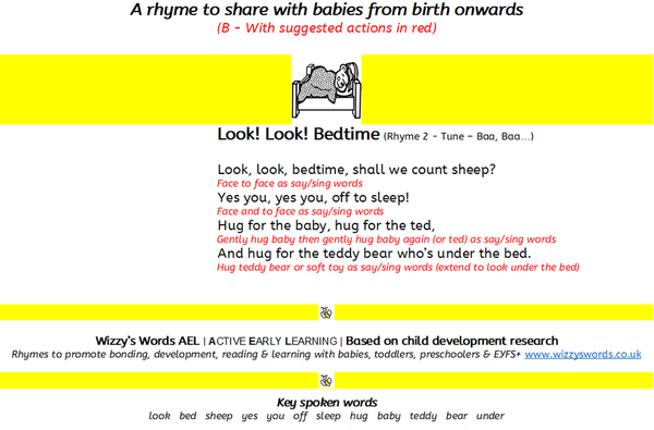 Wizzy's Words AEL | Set 1 – Baby – B