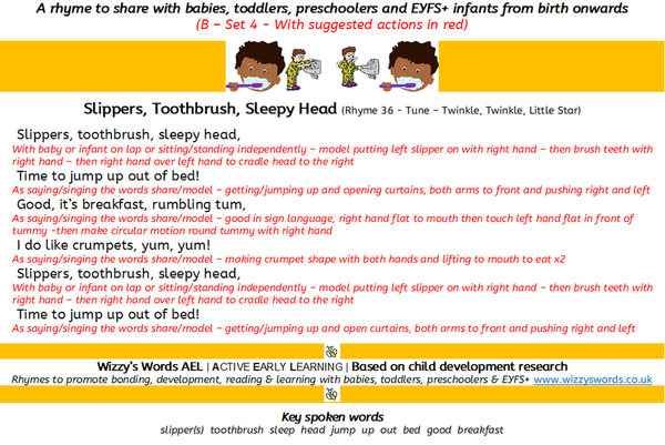 Wizzy's Words AEL | Set 4 B | Toddler to Preschooler to Early Years Foundation Stage and beyond
